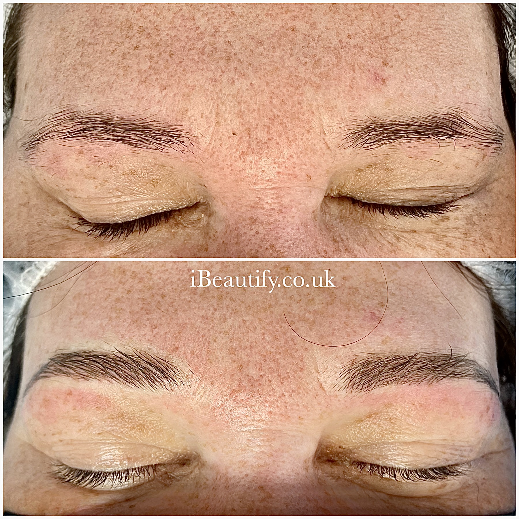 Brow Microblading - before and after at iBeautify, Tunbridge Wells