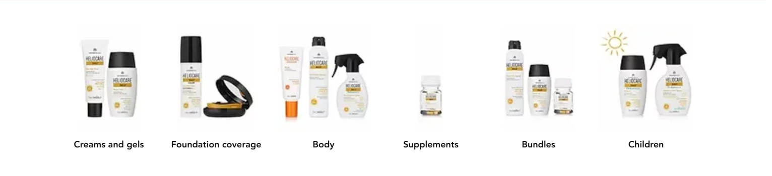 Heliocare skincare range
