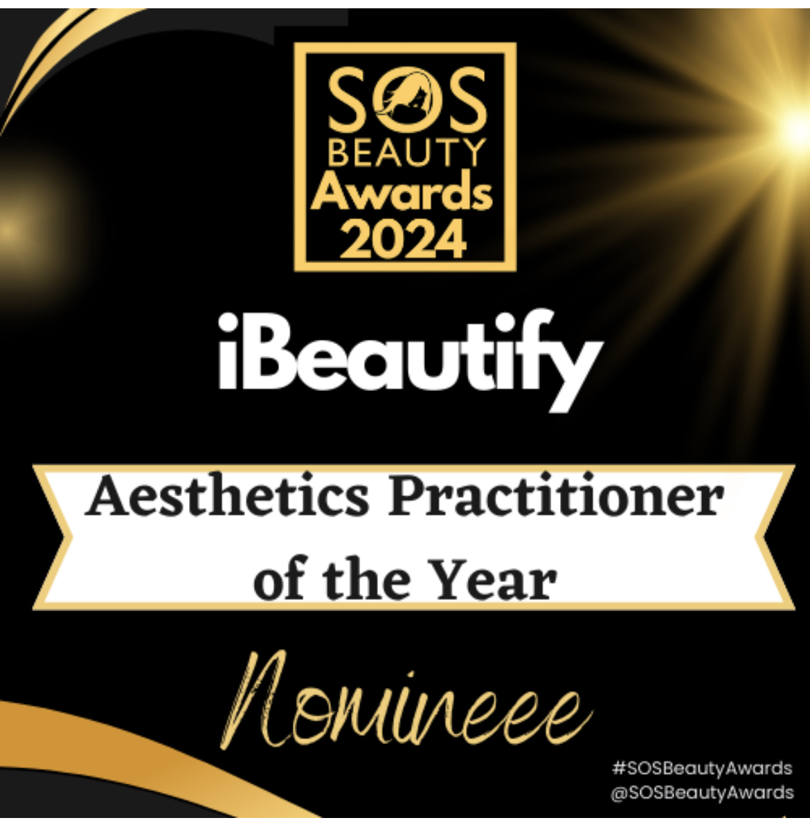 SOS Beauty Awards 2024 - Nominated, Aesthetics Practitioner of the Year